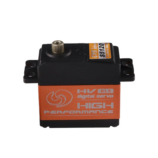 Helicopter Servo CYS-BLS5120-02 High-Torque 20 Kg.cm Aluminum Middle Case Waterproof HV Brushless Digital Servo Radio Systems 25T Steel Gear 6mm Metal RC Parts
