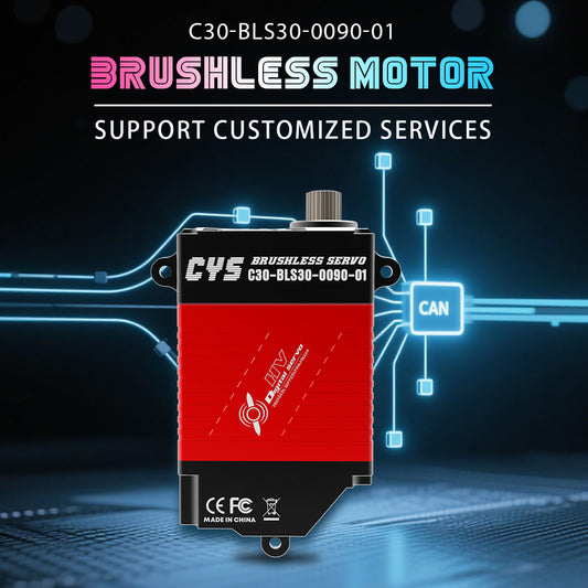 CAN bus high-torque servo CYS-C20-BLS30-0025 Can Protocol Brushless Metal Gear Digital 65kg Torque Servo for Drone