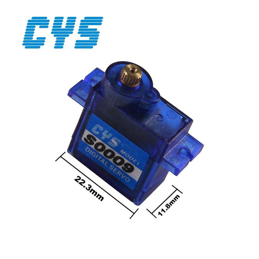 Micro Servo CYS-S0009D 9mg 9g Digital Servo 1/8 Factory DIY RC Parts Accs 180° 1.8kg Metal Gear for Fixed Wing RC Car Robot Servo