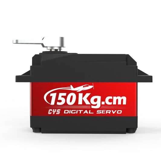 large torque r CYS-S1500-02 Unisex 150kg Torque HV Waterproof DC Motor Essential RC Boat Airplane Industrial Robot Radio Systems AC Accs-Plastic Material