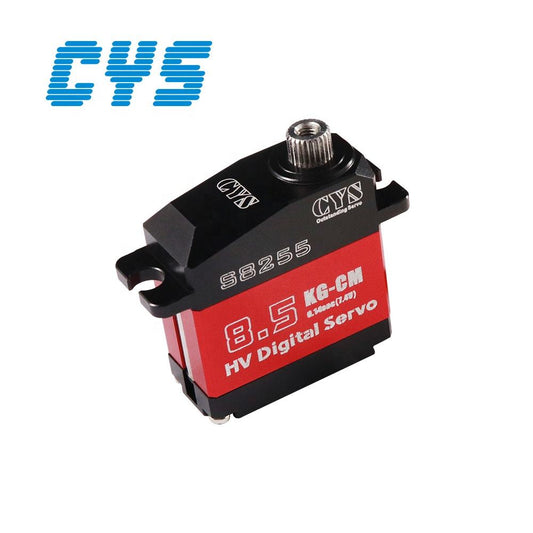 Helicopter Servo CYS-S8255 Full Aluminum Micro Fixed Wing RC Car Model Coreless Digital Servo 8.5kg Torque High Battery-Powered RC Parts Accs