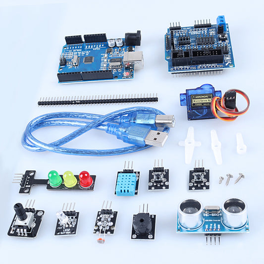 Tscinbuny ZYA0021 Starter Kit – DIY Traffic Light Learning Set with Electronic Components for Arduino STEM Education Projects