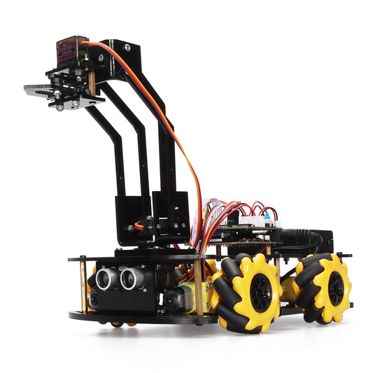 Tscinbuny ZYC0072 Smart Robot Car Kit with Mechanical Arm & APP Control – Electronic Programmable Educational Robotics Set for Arduino Learning