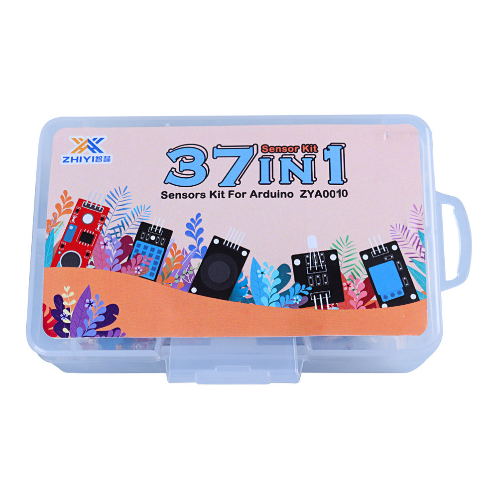 Tscinbuny ZYA0010 Starter Kit – 37-in-1 DIY Sensor Modules Learning Set for Arduino Electronics & STEM Education Projects