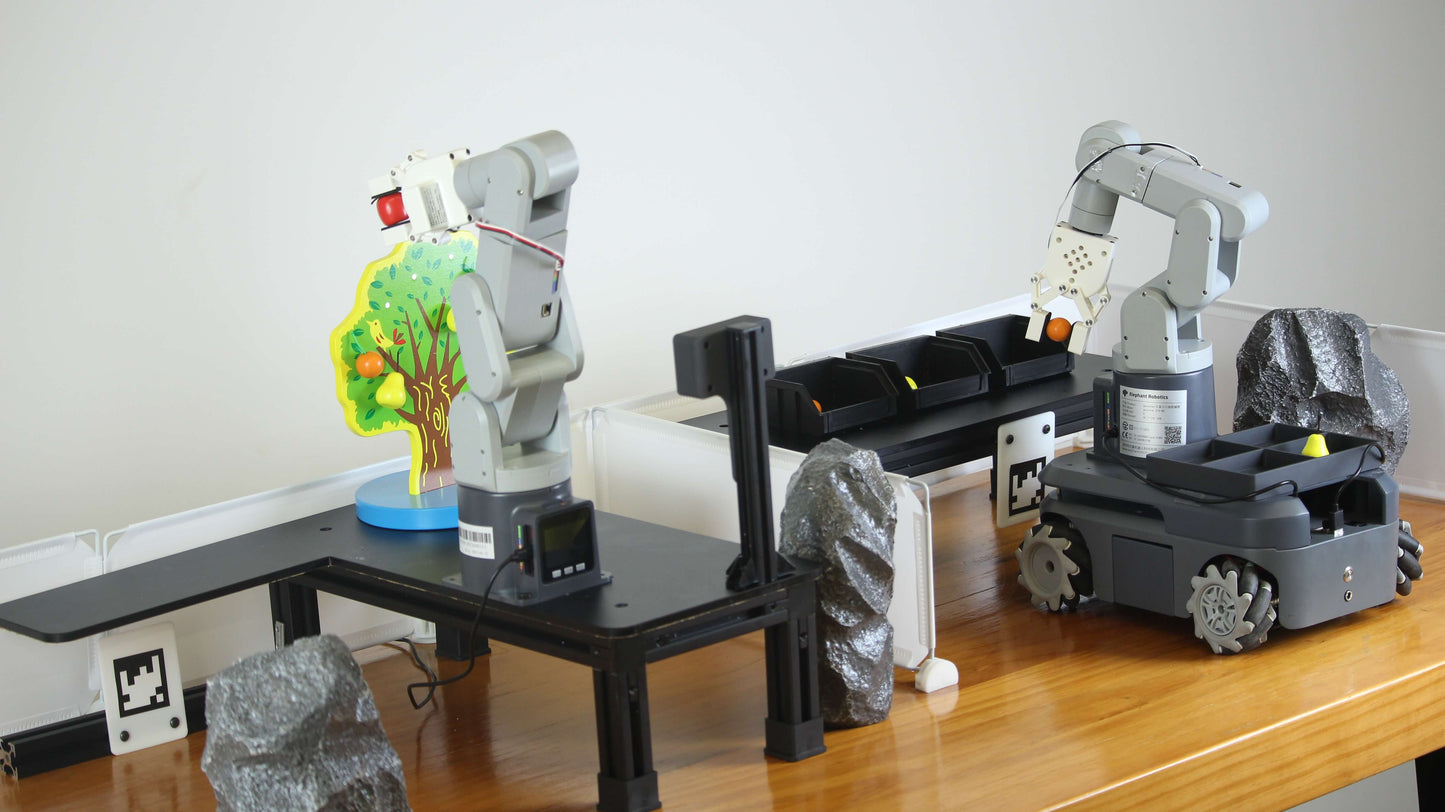 Robotics Education Solution：6-axis Robot & Compound Robot with 3D vision