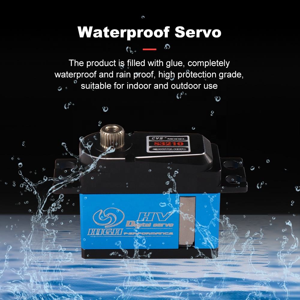 Helicopter Servo CYS-3210-01 China Manufacturer's Customizable 500-550 Full Metal Battery-Powered RC Helicopter 25T Teeth Servo Motor Parts for RC Boat Toy