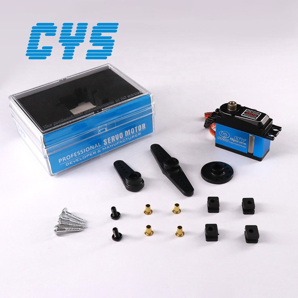 Helicopter Servo CYS-3210-01 China Manufacturer's Customizable 500-550 Full Metal Battery-Powered RC Helicopter 25T Teeth Servo Motor Parts for RC Boat Toy