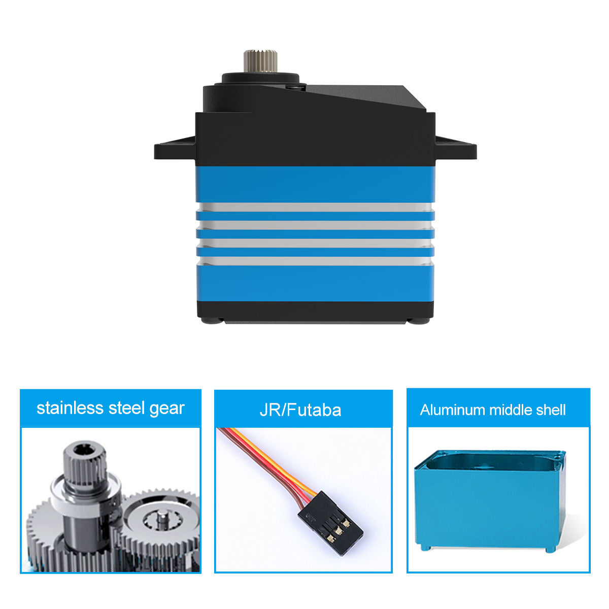 RC Car Servo CYS-BLS0250 Fast Speed Brushless Motor 22kg Torque Steel Gear Digital Servo for 1/8 1/10 Rc Car