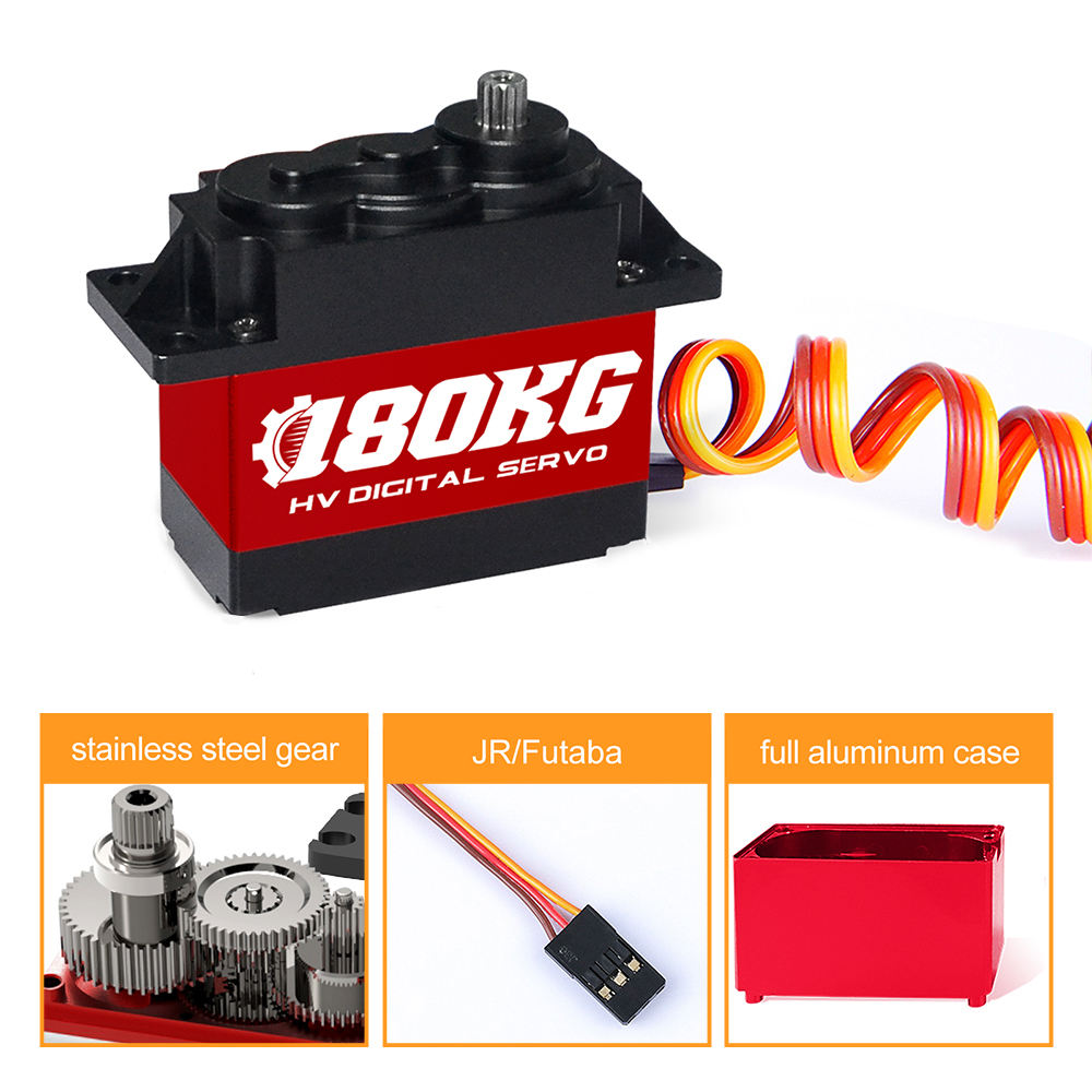 large torque CYS-BLS1800-01 100kg High-Torque Brushless Waterproof Steel Gear Battery-Powered RC Car Parts Hobby Toy Metal Motors RC Parts Accs