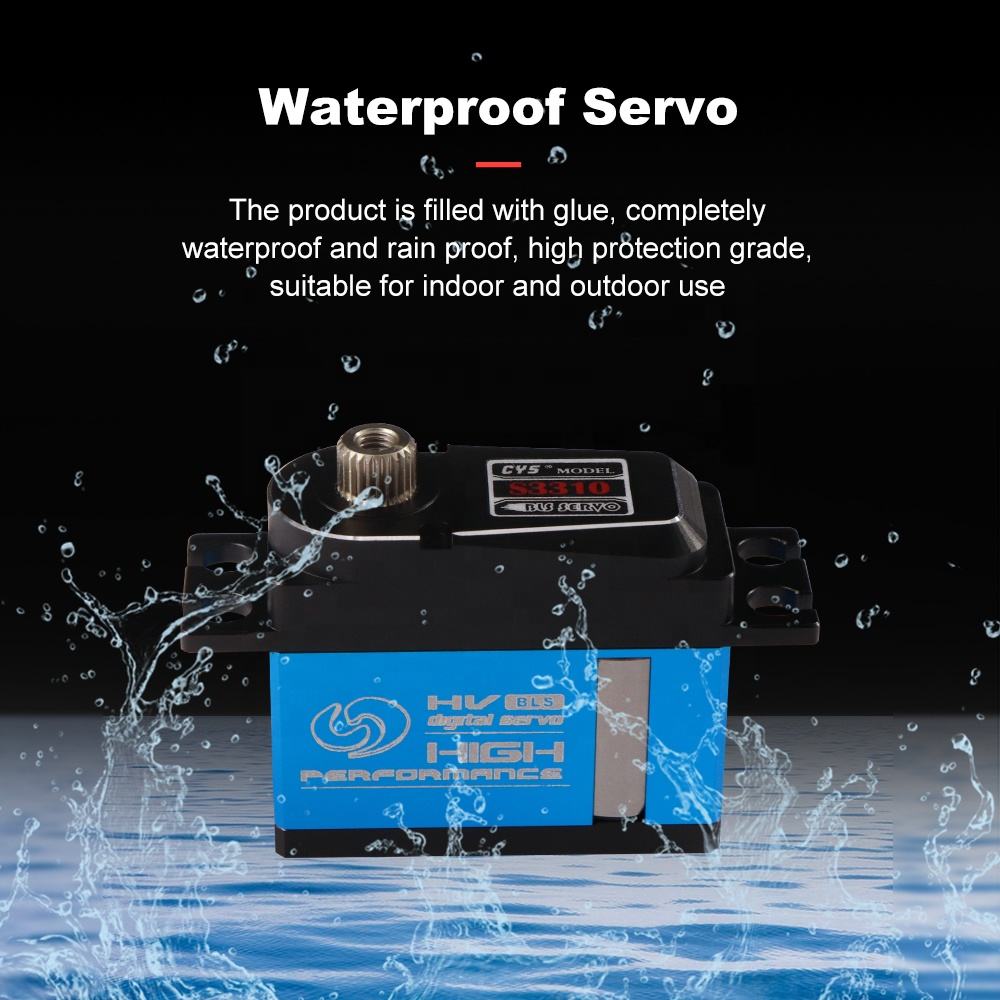 Helicopter Servo CYS-BLS3310-01 China Factory Wholesale  RC 500-550 Helicopter Plane Aluminum Case 43g 5kg Torque Digital Metal Gear Parts Radio