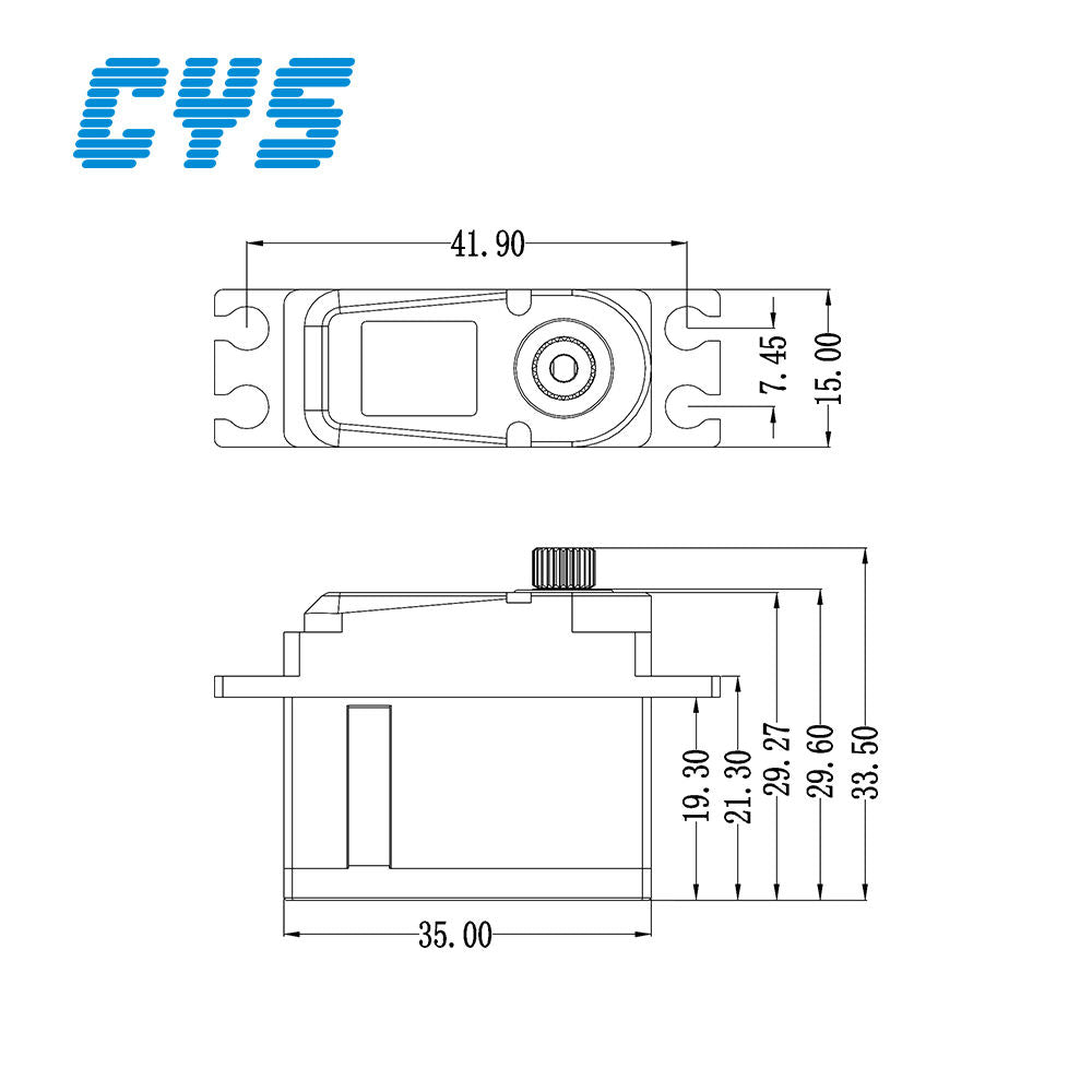 Helicopter Servo  CYS-BLS3315-01 Wholesale 10KG Full Metal Brushless Servo Motor 500-550 High-Speed RC Helicopter Toy Battery-Powered Unisex Made in China