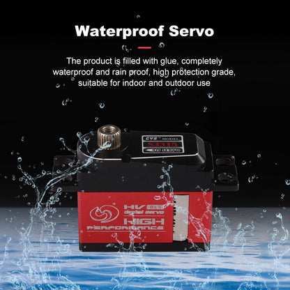 Helicopter Servo CYS-BLS3315-02 High-Speed 500-550 Full Metal Brushless RC Servo 12KG Torque 4WD Safety Design for Boats Includes Toy Gear Battery
