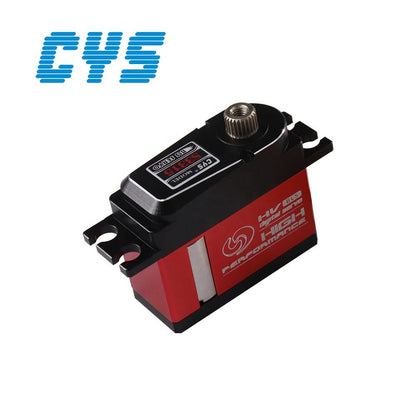 Helicopter Servo CYS-BLS3315-02 High-Speed 500-550 Full Metal Brushless RC Servo 12KG Torque 4WD Safety Design for Boats Includes Toy Gear Battery