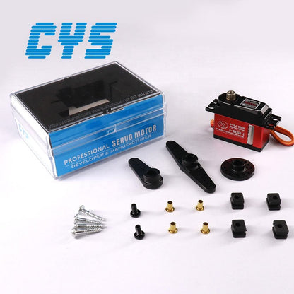 Helicopter Servo CYS-BLS3315-03 Unisex 8kg Mini Full Metal RC Helicopter High-Speed 500-550 Servo Digital Brushless Titanium Gear 7.4V 35mm Toy for
