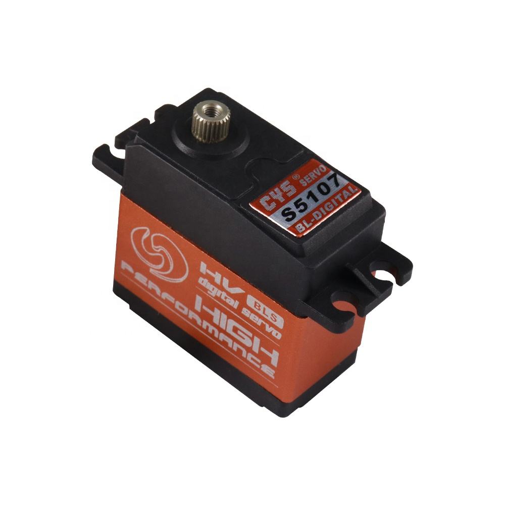 Helicopter Servo CYS-BLS5107 High-Torque 8 Kg.cm Aluminum 25T 6mm Standard Size Waterproof Brushless Digital RC Parts Radio Servo Steel Gear RC