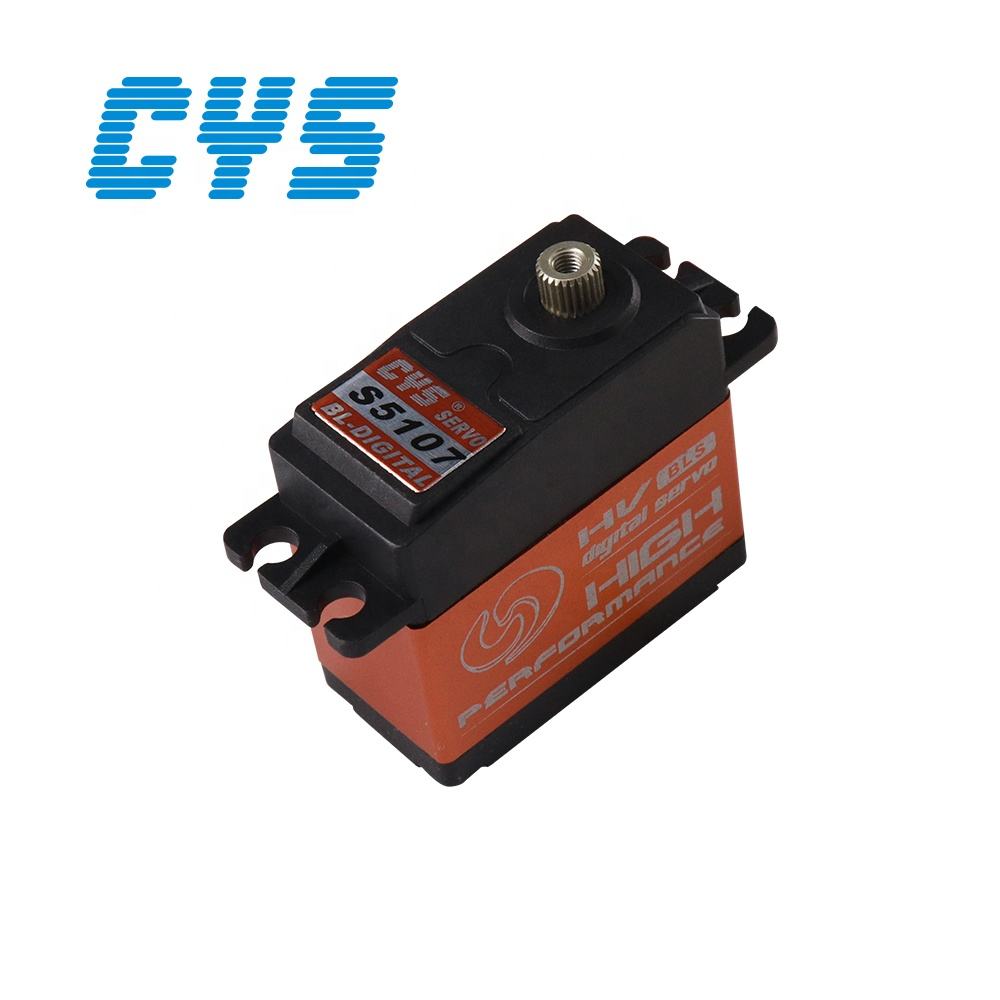 Helicopter Servo CYS-BLS5107 High-Torque 8 Kg.cm Aluminum 25T 6mm Standard Size Waterproof Brushless Digital RC Parts Radio Servo Steel Gear RC