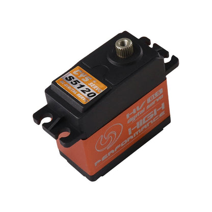 Helicopter Servo CYS-BLS5120-01 High-Torque 20Kg.cm Aluminum Waterproof HV Brushless RC Servo with 25T Steel Gear and 6mm Metal Parts