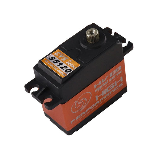 Helicopter Servo CYS-BLS5120-01 High-Torque 20Kg.cm Aluminum Waterproof HV Brushless RC Servo with 25T Steel Gear and 6mm Metal Parts