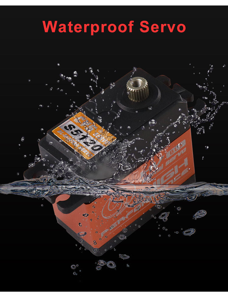 Helicopter Servo  CYS-BLS5120-02 High-Torque 20 Kg.cm Aluminum Middle Case Waterproof HV Brushless Digital Servo Radio Systems 25T Steel Gear 6mm Metal RC Parts