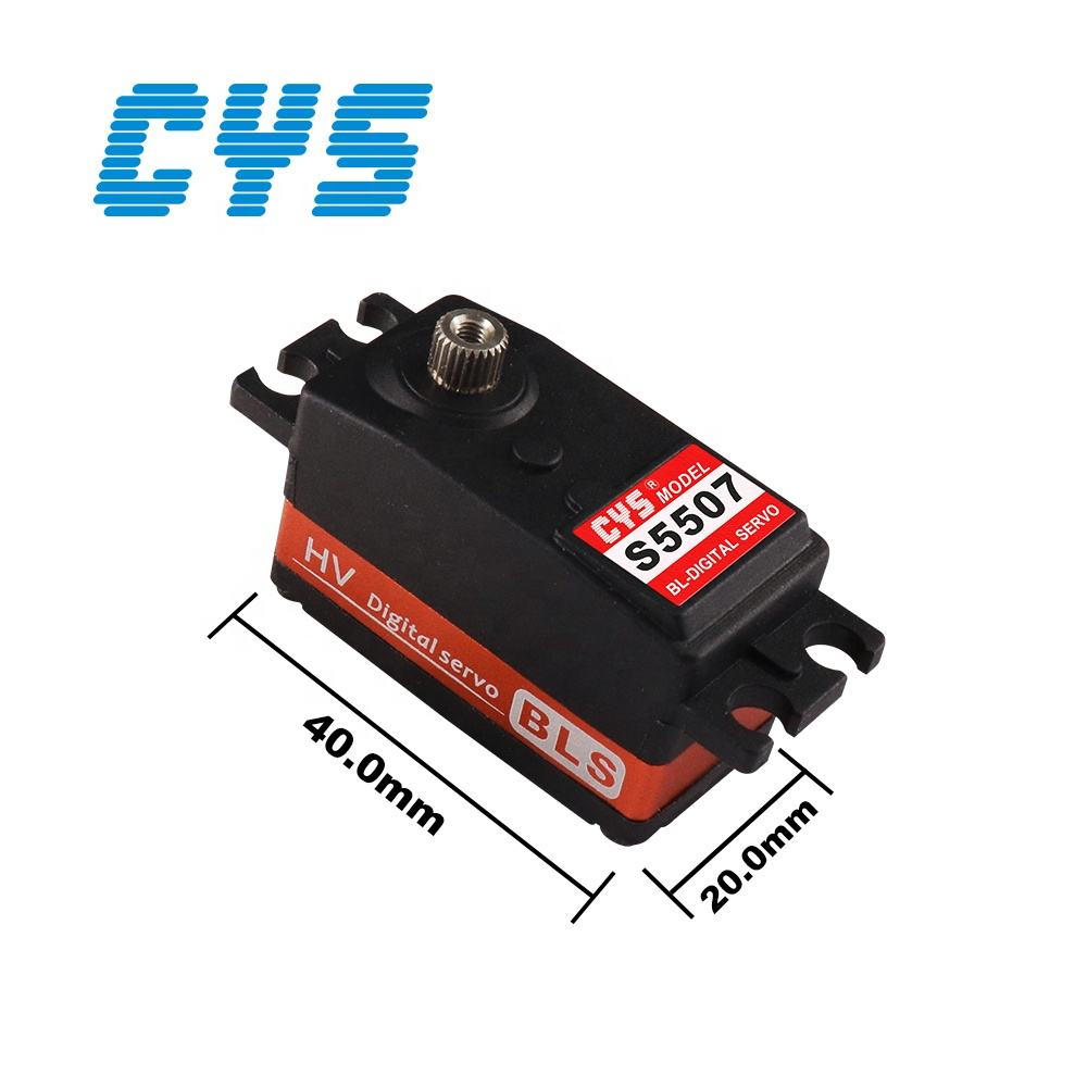 RC Car Servo CYS-BLS5507 1/10 Scale High-Speed Brushless RC Drift Car 8kg Torque Motors 43g Low Profile Metal Gear Compatible Radio Systems-Part RC Boat