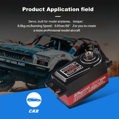 RC Car Servo CYS CYS-BLS5517 High-Speed Waterproof 8kg Torque Low Profile Coreless Design Metal RC Servo Gear Drift Boat Parts