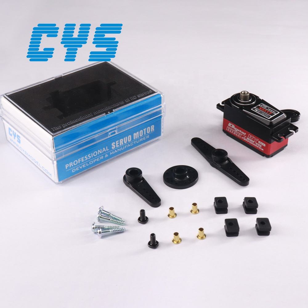 RC Car Servo CYS CYS-BLS5517 High-Speed Waterproof 8kg Torque Low Profile Coreless Design Metal RC Servo Gear Drift Boat Parts