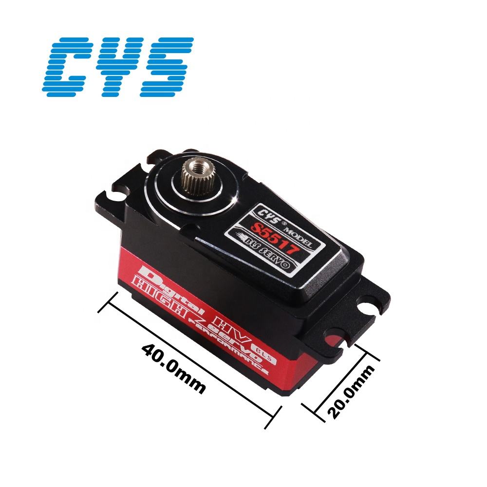 RC Car Servo CYS CYS-BLS5517 High-Speed Waterproof 8kg Torque Low Profile Coreless Design Metal RC Servo Gear Drift Boat Parts