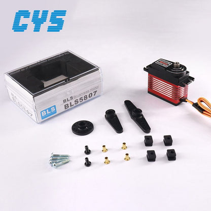 large torque CYS-BLS5807 GPS Digital Brushless Servo 58 Series Customizable Steel Gear for RC Cars Boats Airplanes Factory Big Promotion