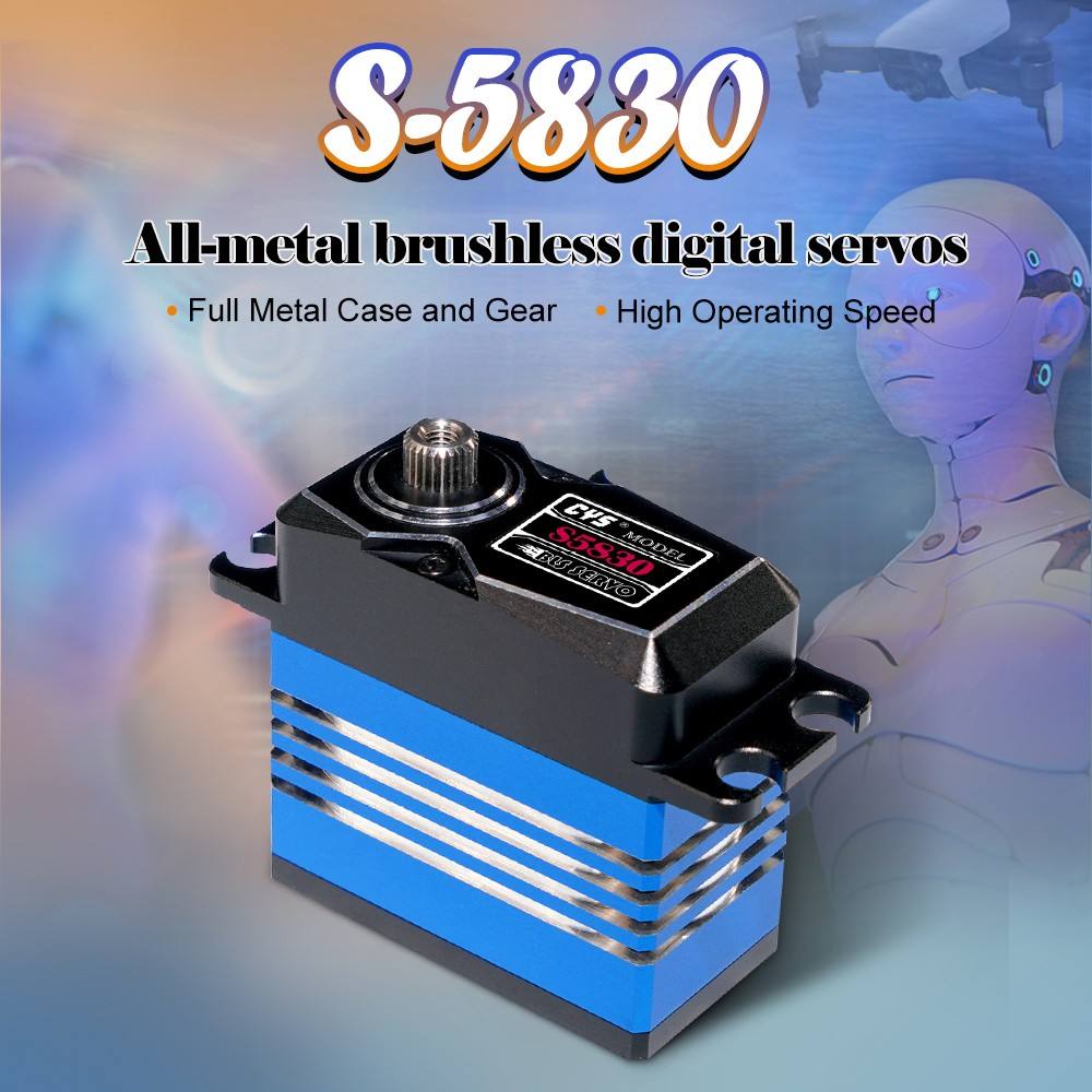 large torque  CYS-BLS5830-02 32kg High-Torque 25T Brushless Servo Waterproof Metal Gear for Robot Drone RC Car Boat Airplane Parts Hobby Projects