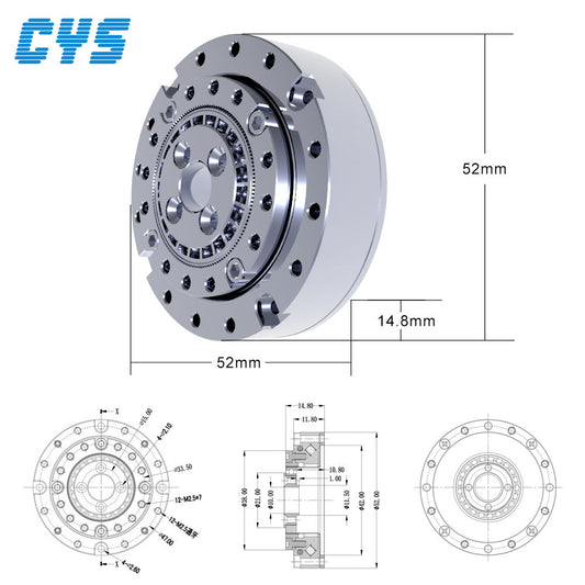 Reducer CYS-HS-11-85 Low Noise High Precision Harmonic Reducer Gearbox for Industrial Robot