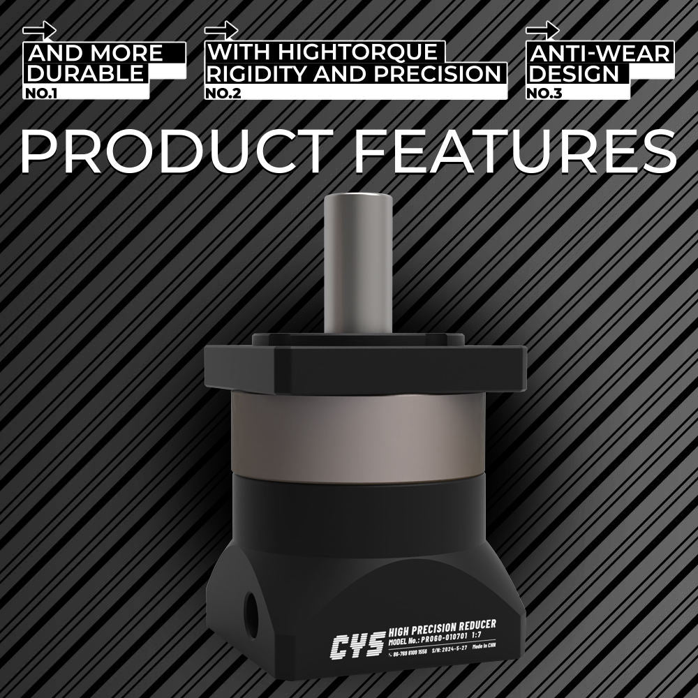 Reducer High Precision CYS-PR060-010901 Planetary Speed Reducer Low Noise 11.5N.M Output Torque Gearbox Custom ODM Support Construction