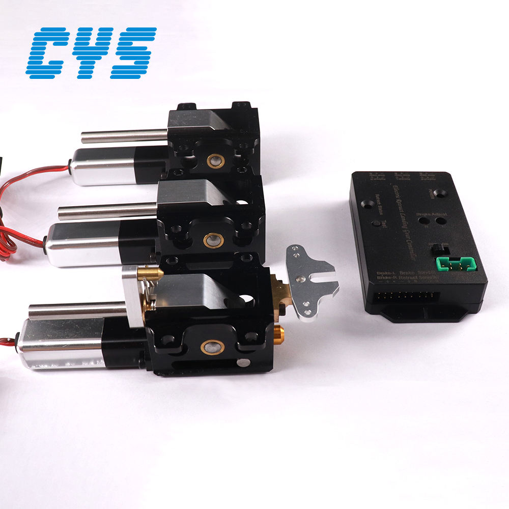 Aircraft Landing Gear  CYS CYS-R2090 Electric Retractable Landing Gear Set for Remote Control Vehicles Metal 25kg Capacity 6-12kg Payload High