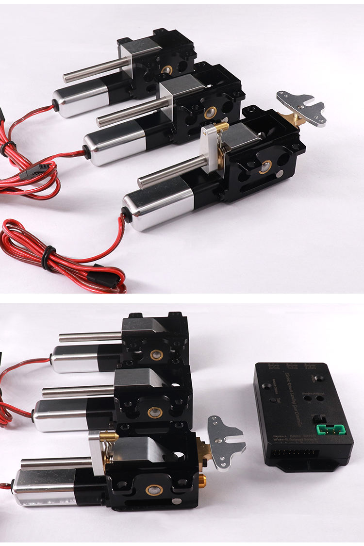 Aircraft Landing Gear  CYS CYS-R2090 Electric Retractable Landing Gear Set for Remote Control Vehicles Metal 25kg Capacity 6-12kg Payload High