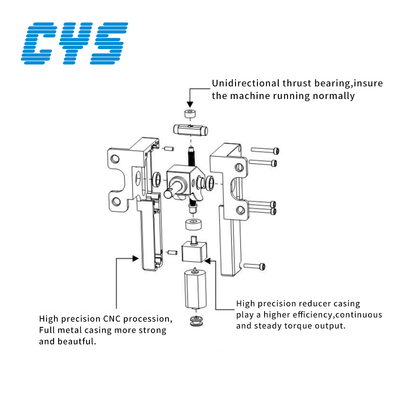 Aircraft Landing Gear CYS-R3090 Factory Direct Sales Electric Retractable Landing Gear Set with 7kg Torque for Vortex Jet Aircraft Accept Customization