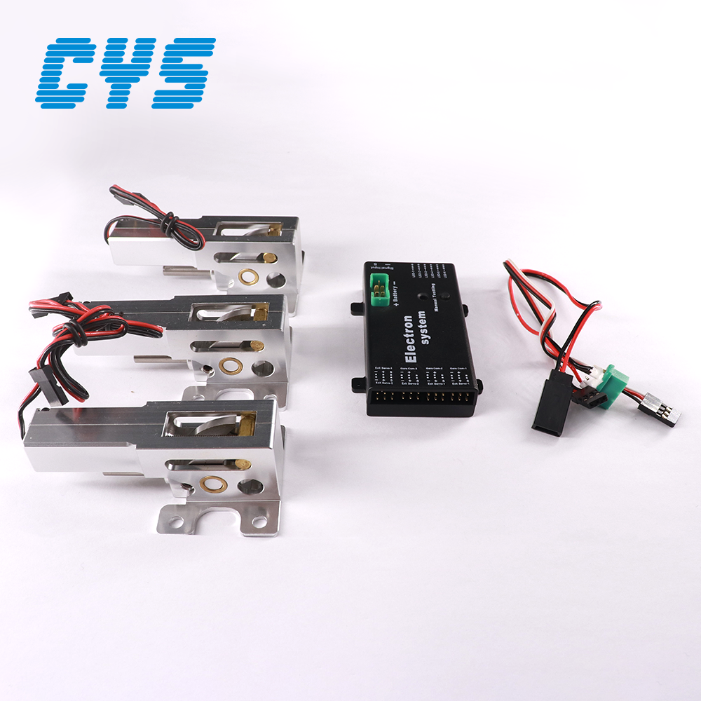 Aircraft Landing Gear CYS-R3090 Factory Direct Sales Electric Retractable Landing Gear Set with 7kg Torque for Vortex Jet Aircraft Accept Customization