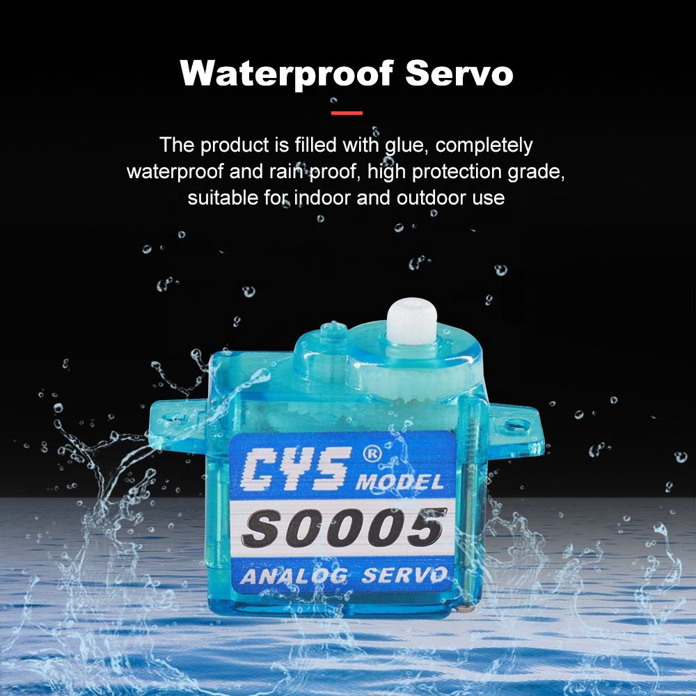 Micro Servo CYS-S0005 Analog GPS RC Servo 5g Coreless 0.8g/1kg Torque Super Light Metal Plastic Gear Accessory for RC Boats Toys