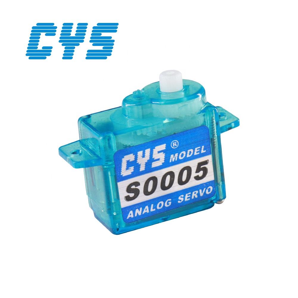 Micro Servo CYS-S0005 Analog GPS RC Servo 5g Coreless 0.8g/1kg Torque Super Light Metal Plastic Gear Accessory for RC Boats Toys