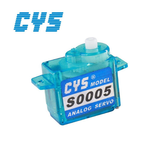 Micro Servo CYS-S0005 Analog GPS RC Servo 5g Coreless 0.8g/1kg Torque Super Light Metal Plastic Gear Accessory for RC Boats Toys