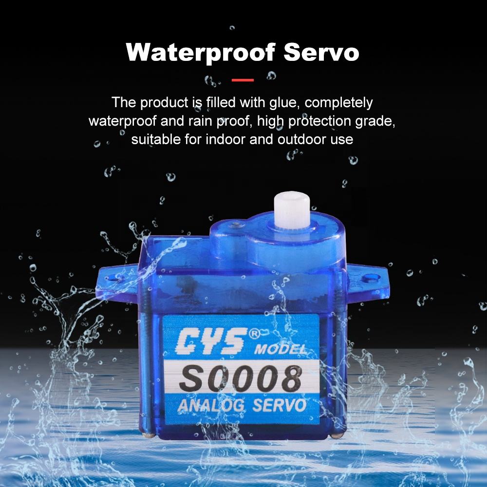 Micro Servo CYS-S0006 Mini 6g Analog RC Servo Battery-Powered Coreless Motor High Torque 9g Plastic Gear Micro Radio Systems RC Parts Accs