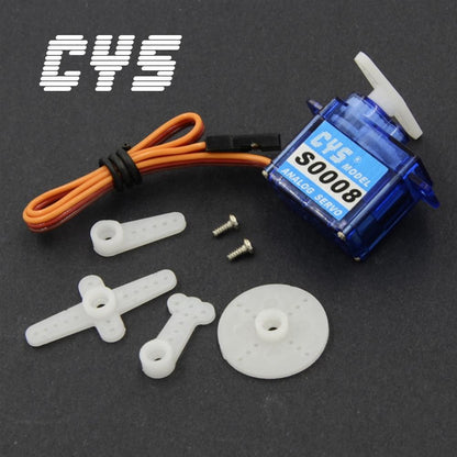 Micro Servo CYS-S0006 Mini 6g Analog RC Servo Battery-Powered Coreless Motor High Torque 9g Plastic Gear Micro Radio Systems RC Parts Accs