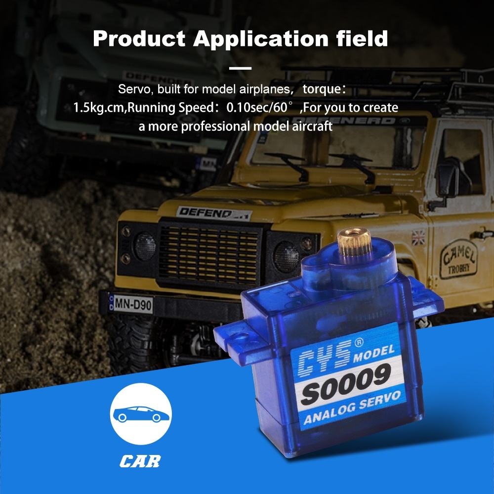 Micro Servo CYS-0009MG High-Efficiency 1.2kg Torque Encoder Metal Iron Core Induction Magnet Micro Gimbal Motor for Camera RC Parts