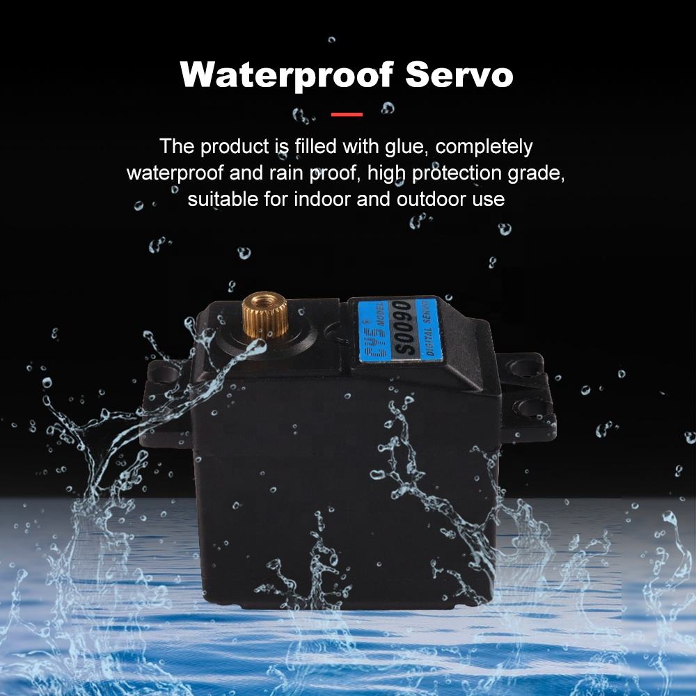 RC Car Servo CYS-S0090 Digital RC Servo Waterproof 6.5kg*cm Iron Core Motor 1:10 Scale Digital Servo for Metal RC Boats Toy Parts