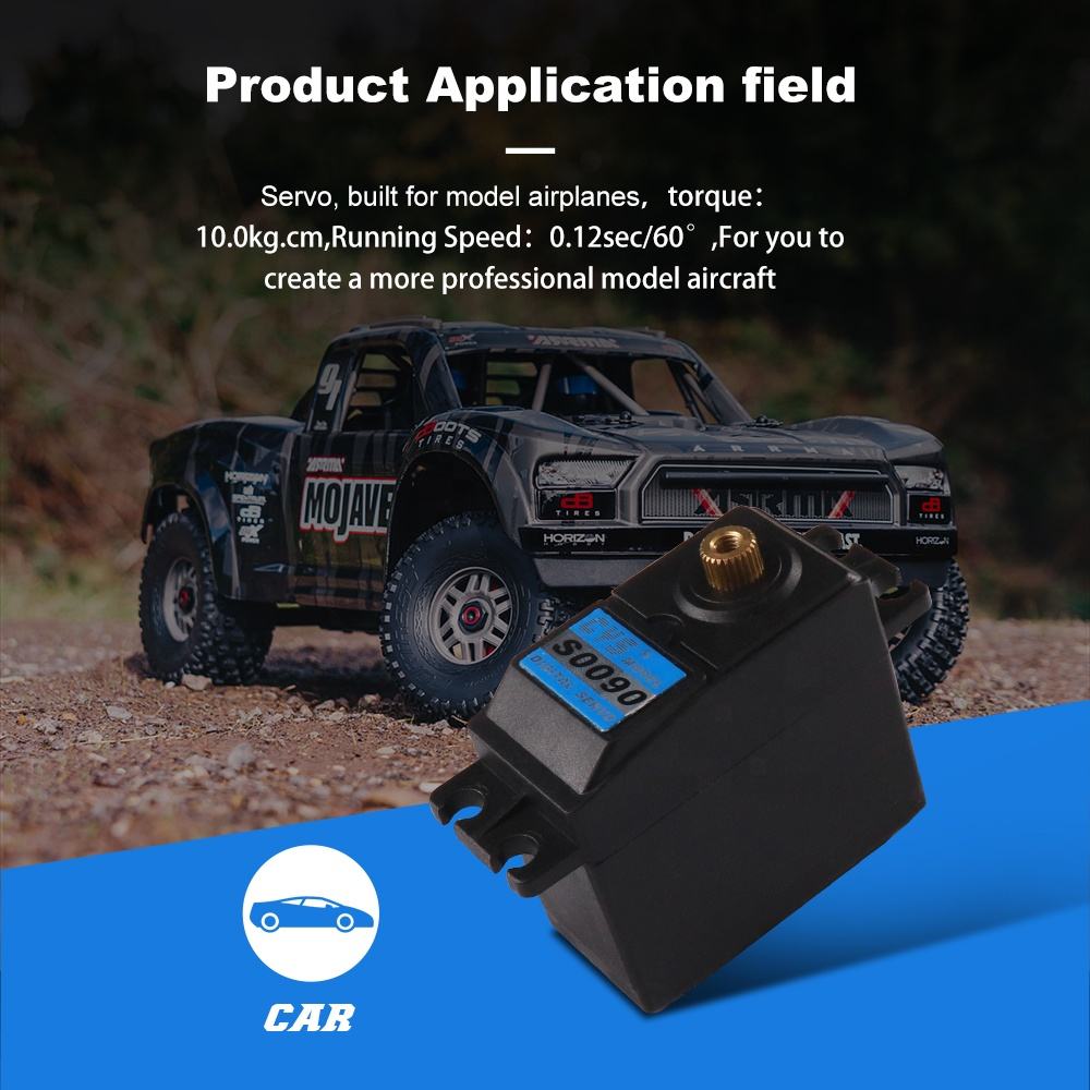 RC Car Servo CYS-S0090 Digital RC Servo Waterproof 6.5kg*cm Iron Core Motor 1:10 Scale Digital Servo for Metal RC Boats Toy Parts