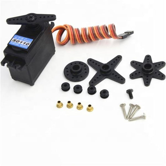 RC Car Servo CYS-S0110 1/8 Scale Digital Servo High Voltage 6V/7.4V Iron Core Motor for RC Cars Airplanes 5kg 58g 12kg Torque Metal Plastic