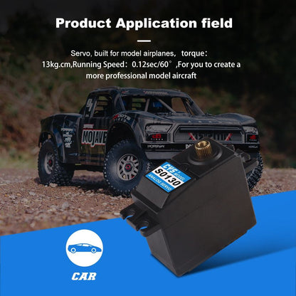 RC Car Servo CYS-S0130 Unisex Waterproof Digital Servo GPS Mini RC Airplane Battery Operated 12KG High Torque Rotor 6mm 21T RC Helicopter"