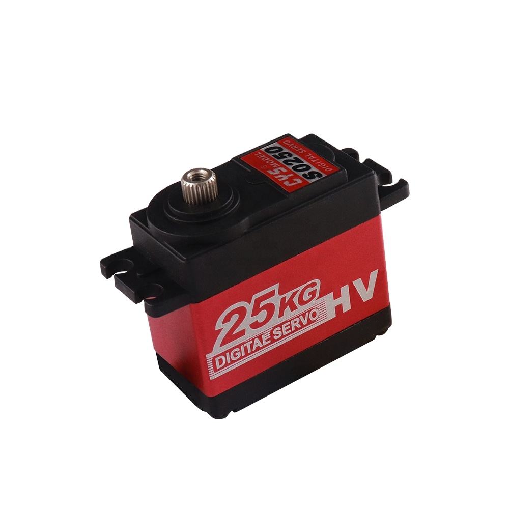 RC Car Servo CYS-S0250 Digital Remote Control RC Boat Parts High Torque 25kg Full Metal Gear Waterproof Integrated Battery System for RC Toys