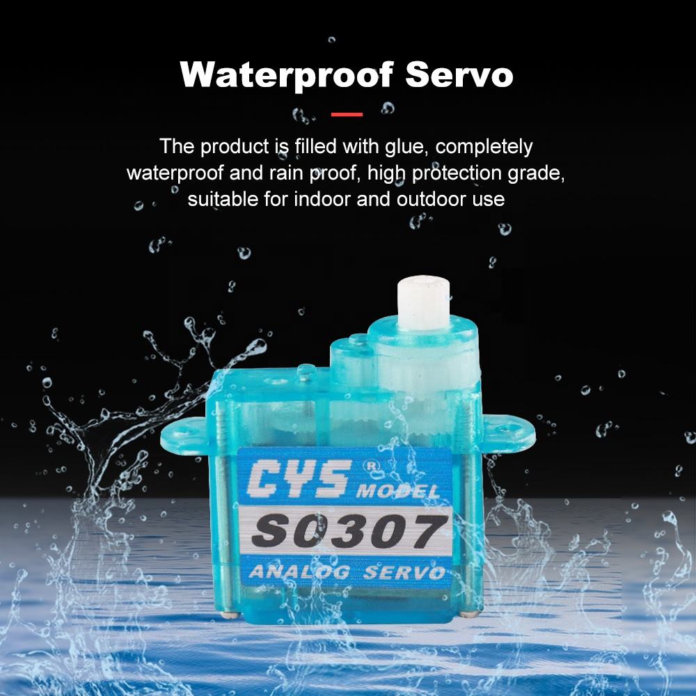 Micro Servo CYS-S0307 Durable 3.7g Analog Coreless RC Servo Motor-Super Light 0.7kg High Torque 0.8kg Max Metal Gear