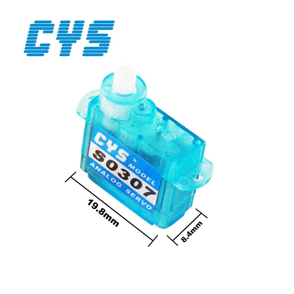 Micro Servo CYS-S0307 Durable 3.7g Analog Coreless RC Servo Motor-Super Light 0.7kg High Torque 0.8kg Max Metal Gear