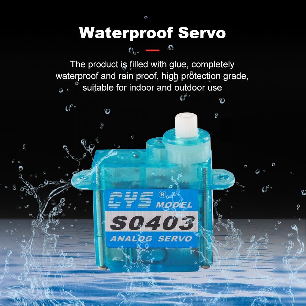 Micro Servo CYS-S0403 Unisex Lightweight 0.8kg Coreless Torque RC Airplane Toy Micro Servo Mini GPS Radio Systems Analog RC Parts Accs