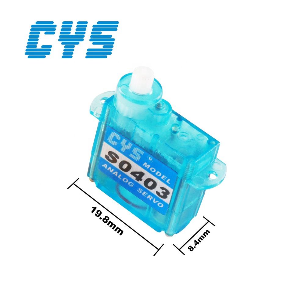 Micro Servo CYS-S0403 Unisex Lightweight 0.8kg Coreless Torque RC Airplane Toy Micro Servo Mini GPS Radio Systems Analog RC Parts Accs